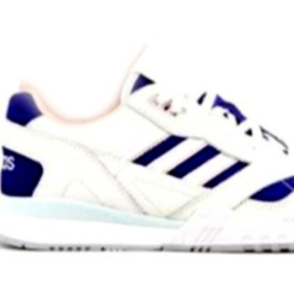 New Rare & Unique Adidas Originals Blue & White Athletic Shoes